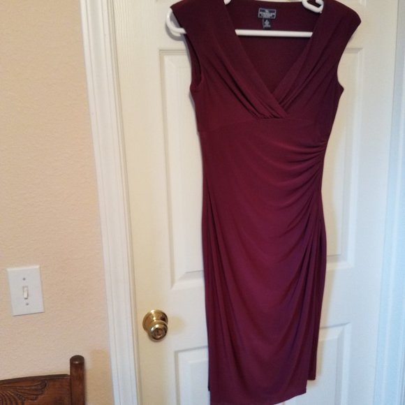 burgundy after 5 dress